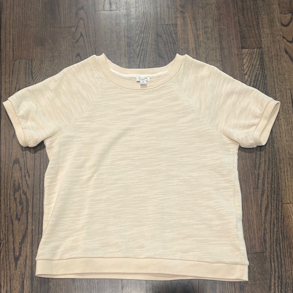 J. Crew Cream Relaxed Boxy Top
